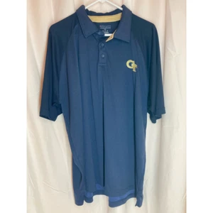 GA Tech Yellow Jackets Champion Herren Poloshirt Blau Logo College NCAA 2XL - Bild 1 von 6