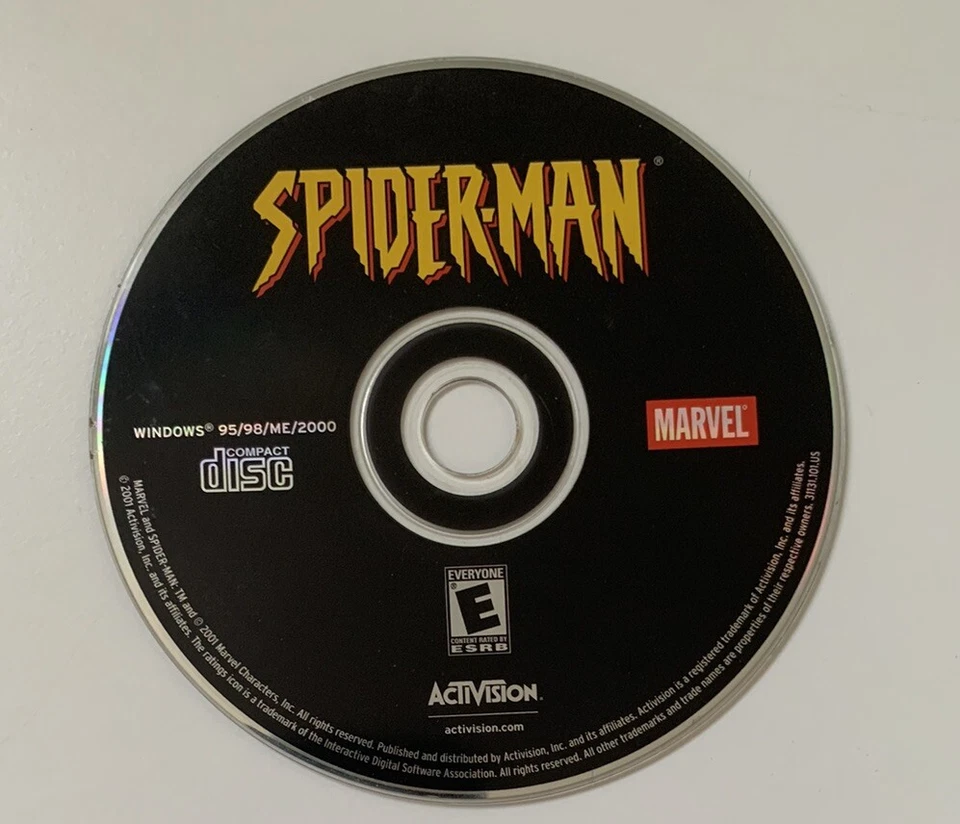 Spider-Man (PC, 2001) Activision Videojuego Marvel, * Solo disco Foto 1 de 1
