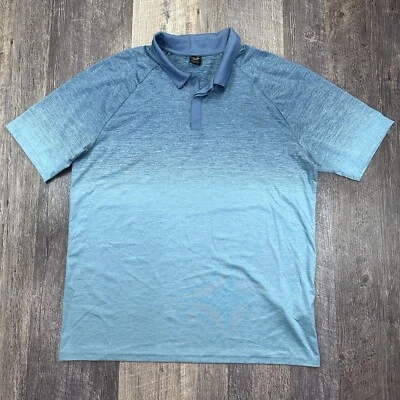 Polo de golf Oakley para hombre XL* Four Jack degradado Hydrolix rendimiento elástico Foto 1 de 4