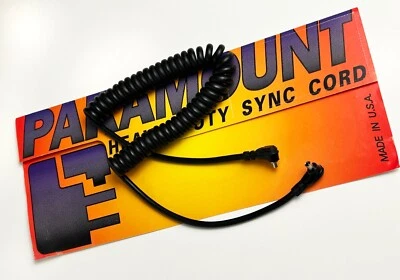 Paramount Heavy Duty 5 ft. colied sync cord PC male to female 8-6C - Image 1 of 4