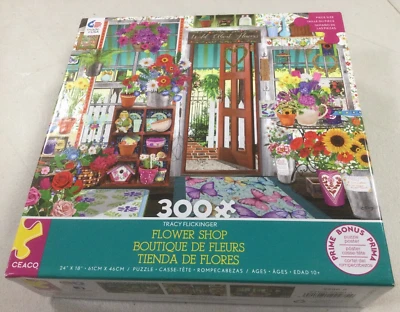 Rompecabezas Floristería Ceaco 300 Lg Piezas Con Póster 2021 Completo Foto 1 de 4