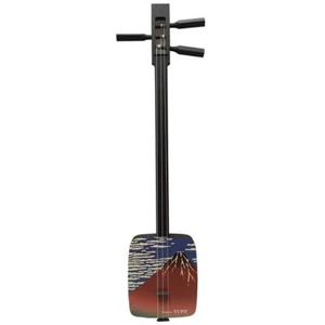 Sangenshi Kikuoka Shamisen Kojami Sansen Red Fuji Sangen Japanese SAMISEN Wood - Picture 1 of 4