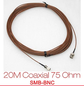 20 METER COAXIAL KABEL 75 OHM M17/94 RG179 FILOTEX MIT BNC & 1.6/5.6 ANSCHLÜSSE - Bild 1 von 3