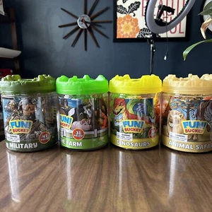 Divertidos juguetes de cubo militares, granja, dinosaurios, safari - Imagen 1 de 5