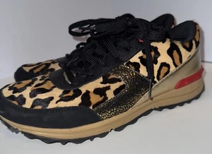 Sam Edelman Women’s Sneakers Size US 8M Dax Leopard Print Lace Up  - Picture 1 of 13