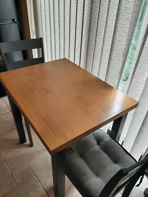 Oak Furniture Land Kitchen Table & 2 Chairs - Image 1 of 4