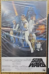 Versiegelt STAR WARS 1977/1993 ORIGINAL EINBLATT STIL ""C"" gerahmtes Poster 🙂 - Bild 1 von 9