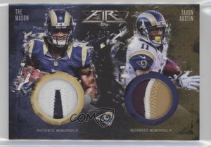2014 Fire Combo Relics Black /5 Tavon Austin Tre Mason Rookie Dual Patch RC