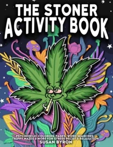 Stoner Activity Book - Psychedelic Coloring Pages, Word Searches, Trippy Mazes - Imagen 1 de 4