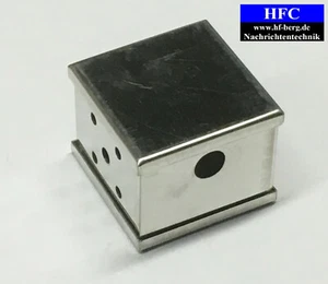 Weißblechgehäuse 37x37x30 mm, gelocht für BNC-/DC und N-Fl. Buchse klein (G1225) - Picture 1 of 9