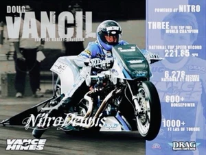 NHRA Doug Vancil 1:9 Diecast VANCE & HINES Drag Bike Motorcycle TOP FUEL Harley - Picture 1 of 4