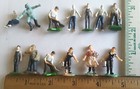 Vntg. Miniatures Assorted Lot Of 13 People Crafts-Diorama- layouts -Egguery