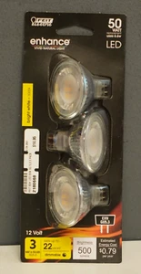 FEIT ELECTRIC BPEXN/930CA/3 50W MR16 GU5.3 LED LIGHT BULB BRIGHT WHITE 3-PACK - Picture 1 of 2