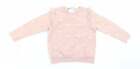 Disney at George Girls Orange Animal Print Cotton Pullover Jumper Size 12-18 Mon