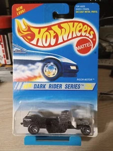 Hot Wheels Dark Rider Series #4/4 Rigor-Motor Card 7 Spoke Wheels - Picture 1 of 24