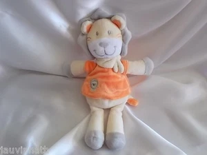 Doudou lion, jaune, orange, broderie lion, Kitchoun,  Nicotoy, Kiabi - Picture 1 of 1