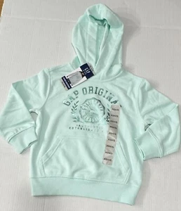 Felpa Gap bambina con cappuccio, tasche a canguro nuova con etichetta - taglia XS - Moonlight Jade - Foto 1 di 3