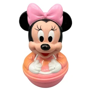 Disney Minnie Mouse Stehauffigur Maus 11cm Rosa Wipptier Weeble Wabble Roly Alt - Bild 1 von 6