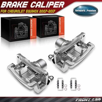 Par de pinzas de freno traseras con soporte para Chevrolet Equinox GMC Terrain Pontiac Foto 1 de 4