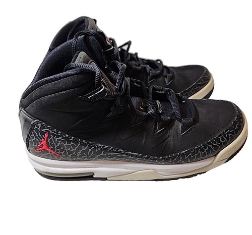 Nike Air Jordan Deluxe GS Nero Rosso Velocity Elephant 807718 061 Taglia 6.5 Youth