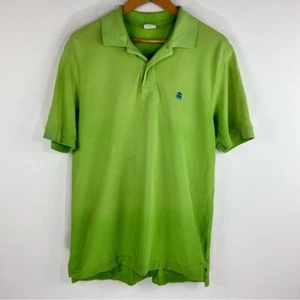 Brooks Brothers 1818 Preppy Grunge Men’s Light Green 100% Cotton Polo Size M - Picture 1 of 7