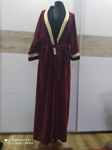 Vintage Christian Dior Women’s Robe Morning Gown Velour Home Wear XL