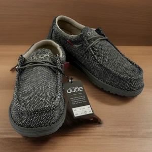 HEY DUDE Men Size 15 Wally Low Top Slip-on Shoe Magnet Gray NEW - Picture 1 of 7