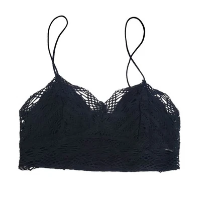 Free People Size Small FP One Mariana Lace Crochet Bralette Partially Lined - Image 1 of 4