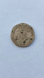 1997 Queen Elizabeth Twenty Pence Silver Coin United Kingdom Rare in U.S.A - Picture 1 of 2