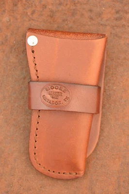 MOORE MATADOR TEXAS HECHO EN EE. UU. FUNDA DE CUERO CUCHILLO FUNDA SIN CUCHILLO INC. Foto 1 de 3