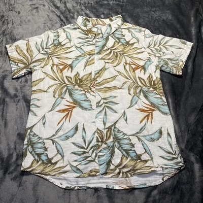 Camisa Hawaiana MARGARITAVILLE Para Hombres Grande Abotonada Floral Algodón Ligera Usada en Excelente Condición Foto 1 de 4