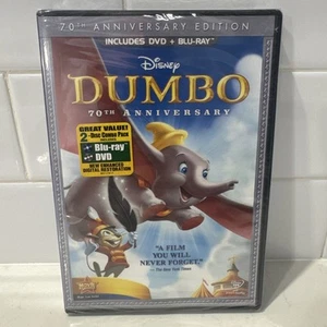 Dumbo (Blu-ray/DVD, 2011, 2-Disc Set, 70th Anniversary Edition DVD/Blu-ray) - Picture 1 of 4