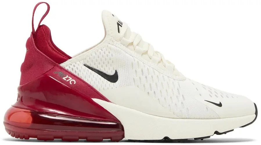 Size 6 - Nike Air Max 270 Sail Gym Red W