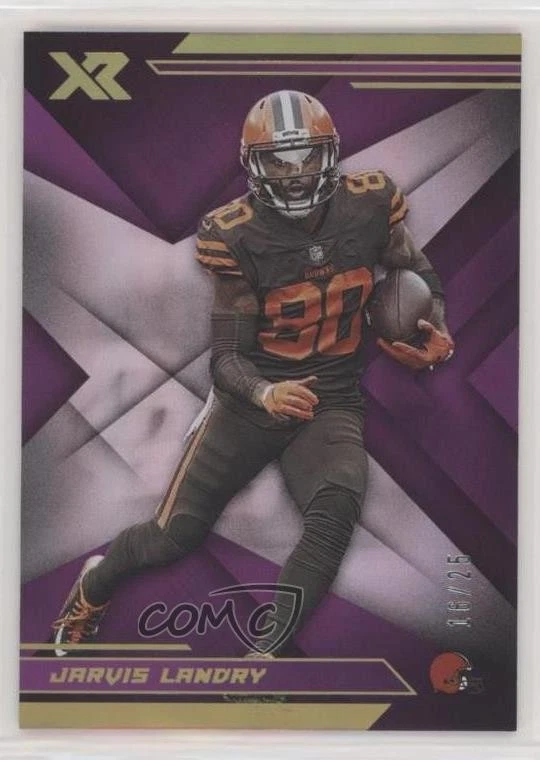 2019 Panini XR Purple /25 Jarvis Landry #80 - Image 1 of 2
