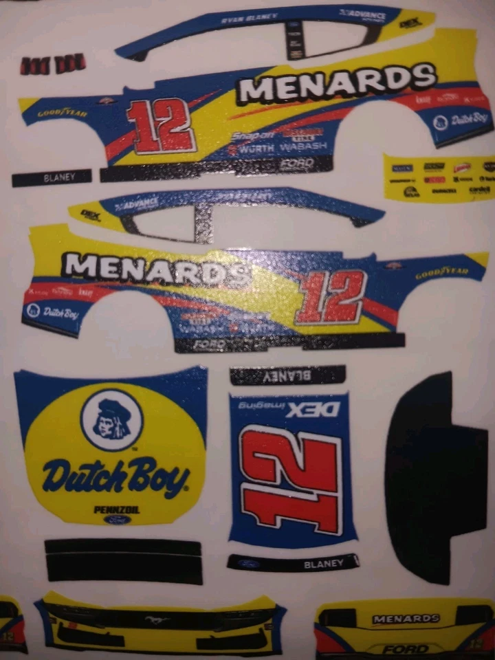 Calcomanías pelables y adhesivas Ryan Blaney Throwback 2025 1/64 Foto 1 de 1
