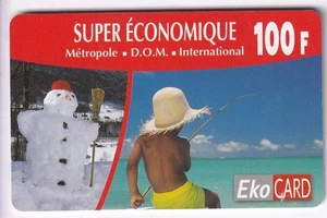 DOM-TOM TELECARTE / PHONECARD .. ILE MARTINIQUE 100F EKO ENFANT PECHEUR +N° - Picture 1 of 2