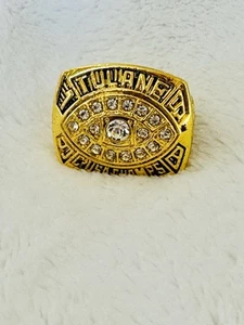 1998 Tulane Green Wave Liberty Bowl Championship Ring, 12-0 - Picture 1 of 3