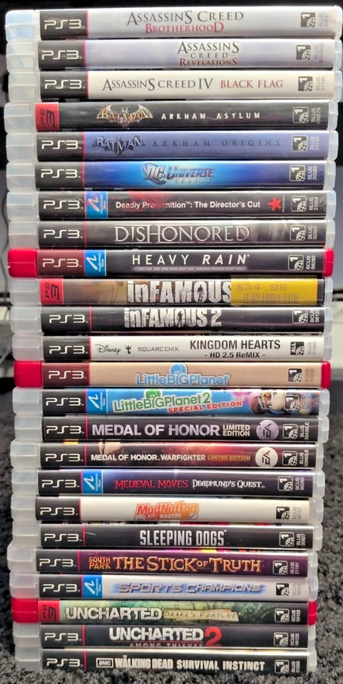 PlayStation 3 Game Bundle - Assassin's Creed, Batman, Infamous AND MORE - Image 1 of 4