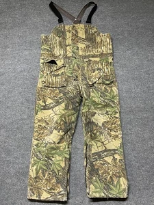 Vtg 10X Overalls Mens XLT Gore-Tex Rainwear Realtree Hunting Camo Bib Distressed - Picture 1 of 18