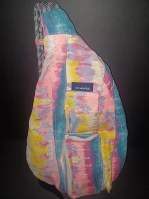 "KAVU Mini Rope Bag – Cotton Crossbody Sling Backpack – Lightweight & Durable" - Image 1 of 4