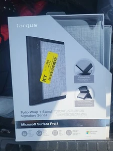 TARGUS FOLIO WRAP + STAND SIGNATURE SERIES FOR MICROSOFT SURFACE PRO 4 GRAY NEW - Picture 1 of 2