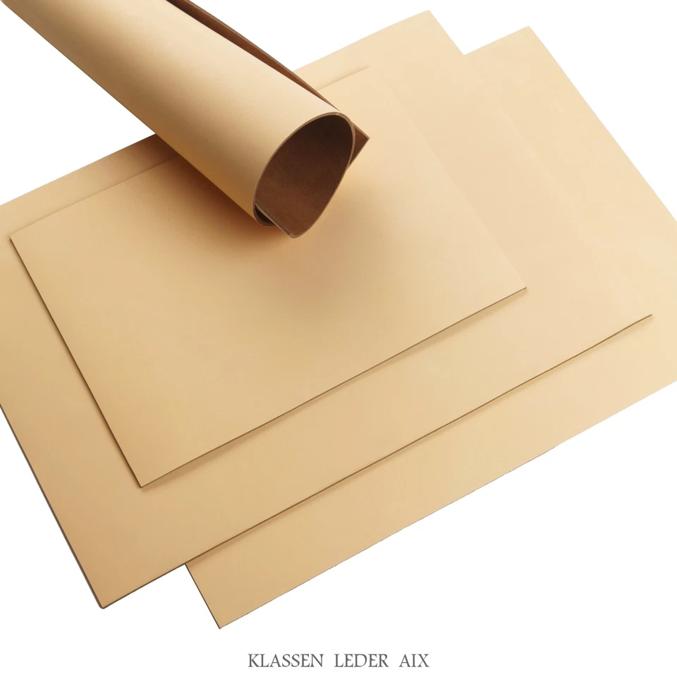 MARKENLOS Rindleder Pfirsich Pull-Up Design 2,2 mm Dick A3 Stück Echt Leder Leather 38