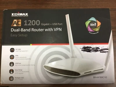 Edimax AC1200 Gigabit Dual-Band Wi-Fi Router with VPN  plus USB Port - Image 1 of 4