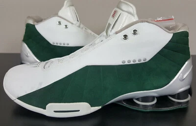 NIKE SHOX BB4 MSU MICHIGAN STATE SPARTANS VERDE BRANCO 2001 330009-107 (TAMANHO 15) - Imagem 1 de 4