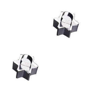2 Pezzi Anelli per Torta in Acciaio Inox con Pulsante, Forma di Mousse, Cuore, Stella, - Foto 1 di 9