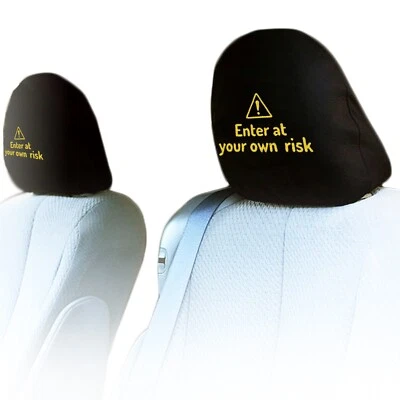 For Nissan New Pair Design Logo No2 Car Seat Truck Headrest Covers Made in USA - Image 1 of 4