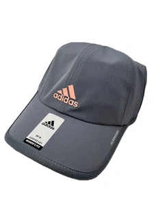 NEW adidas Women's Superlite AEROREADY Golf/Tennis/Run Cap-Grey/Pink #5148426 - Picture 1 of 2