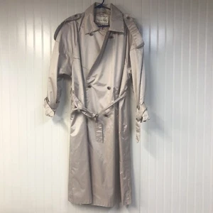 laura winston Vintage double breasted trench coat womens size 11/12 Jacket Lined - Picture 1 of 5