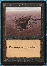 Sinkhole Beta PLD Black Common MAGIC THE GATHERING CARD (ID# 247532) ABUGames