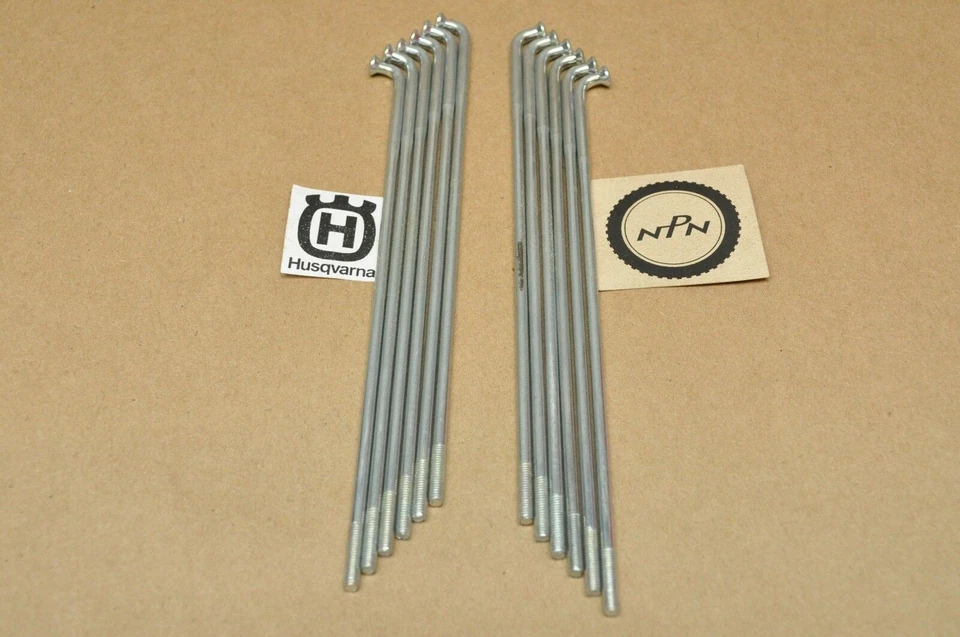 NOS Husqvarna 1975-76 CR250 CR360 WR250 WR360 WR400 GP175 Rear Wheel Spoke Qty12 - Image 1 of 1